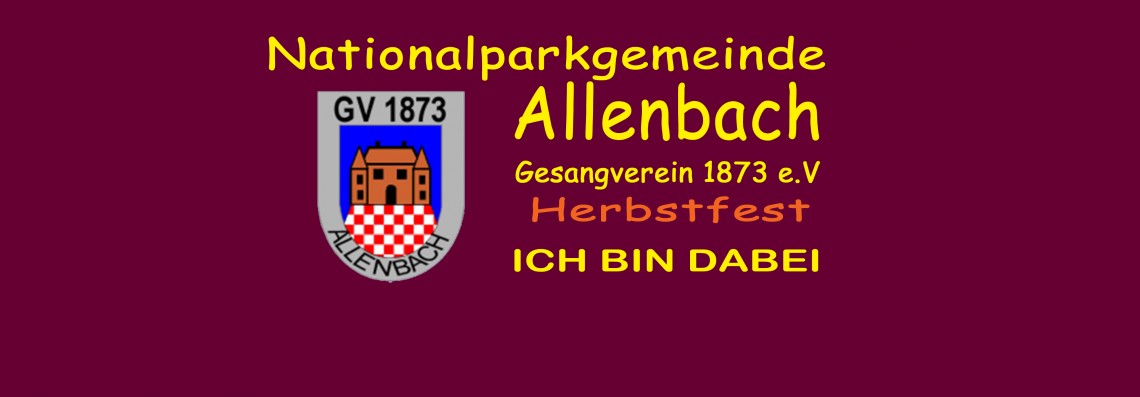 Herbstfest Gesangverein Allenbach